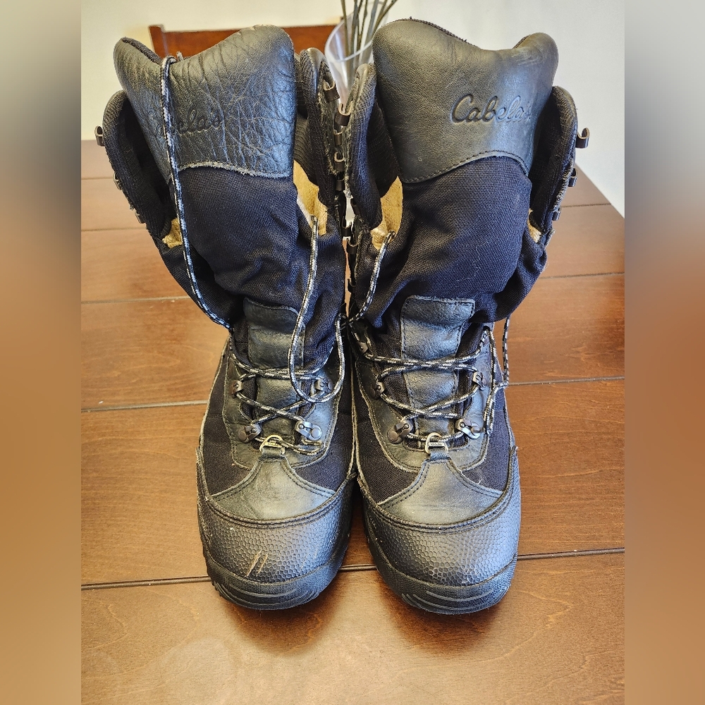 Cabela's Black and Brown Winter Boots- Thinsulated  Size 12 Men's
